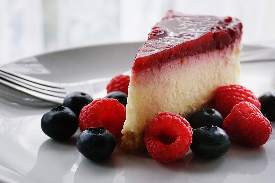 Cheese Cake ai lamponi e Mirtilli
