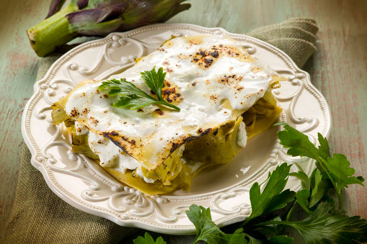 lasagna ai carciofi